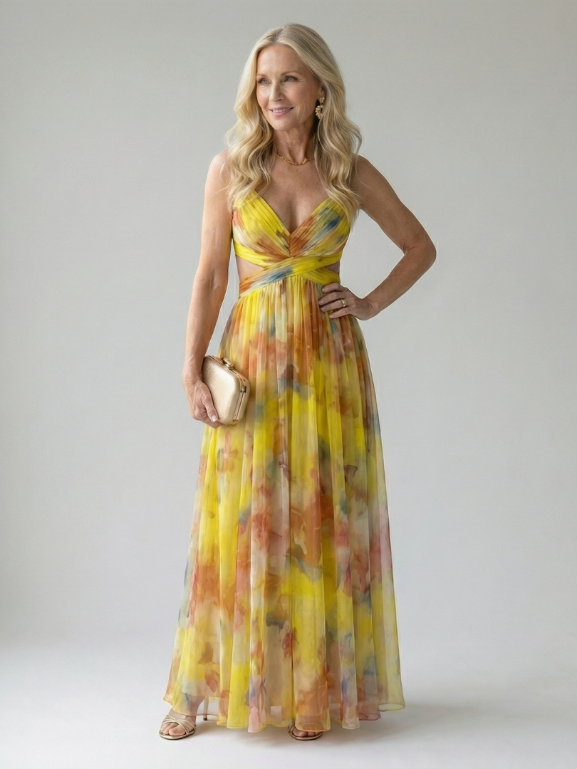Isel | Women's Soft Wrap Maxi Dress