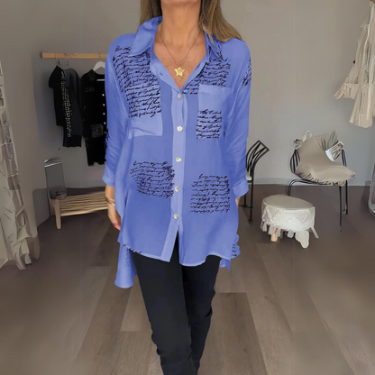 Carla | Women's Camisa de Botão Manuscrita