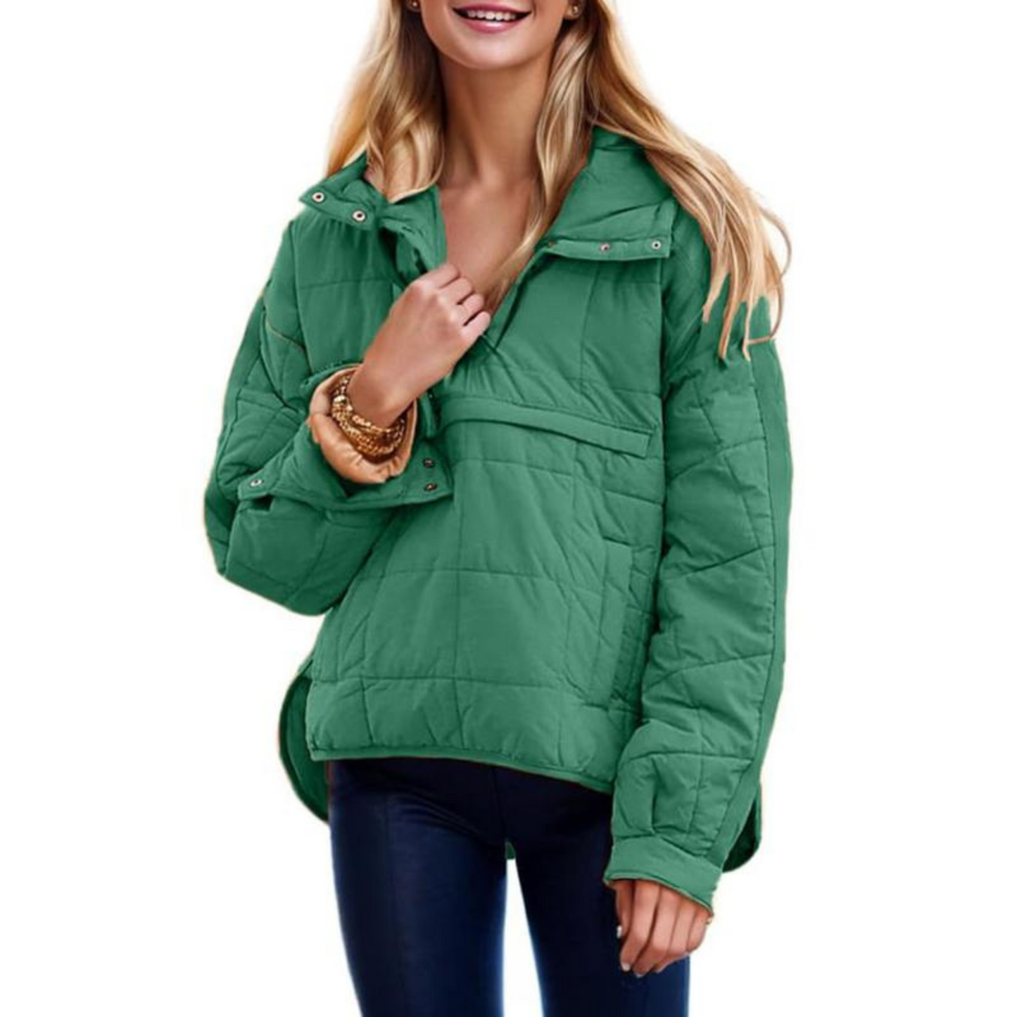 Fely | Women's Oversized Hooded Pullover Jacket