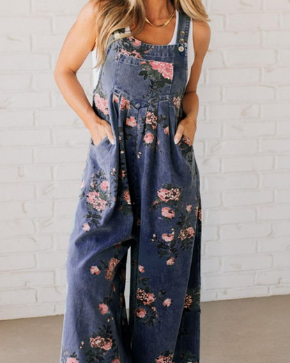 Mirona | Women's Casual Denim Overall with Pockets