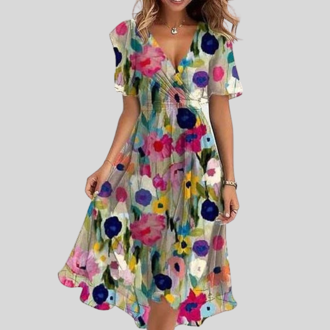 Naomie | Elegant Summer Midi Dress for Women