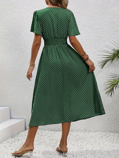 Livia | Women's Summer Dress with Short Sleeve