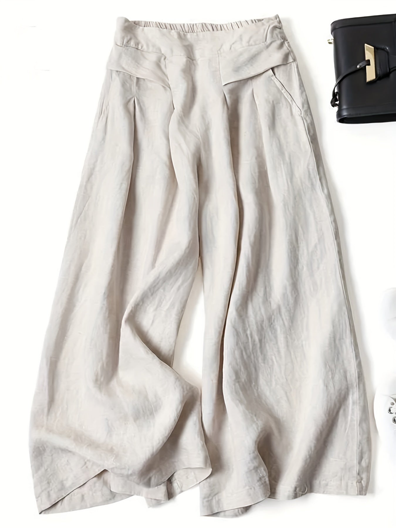 Bella | Women's Comfortable Wide-Leg Capri Trousers