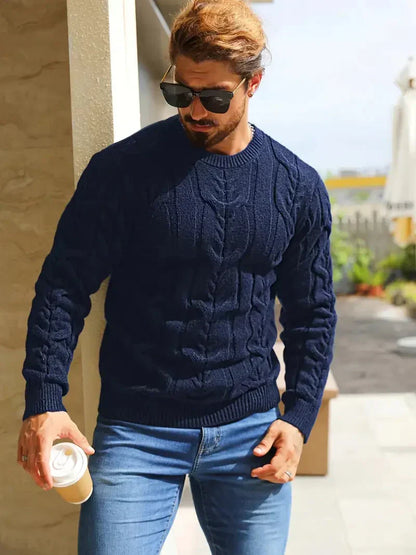 Men's Brit & Boho | Graphica Geo Jumper with Crew Neck