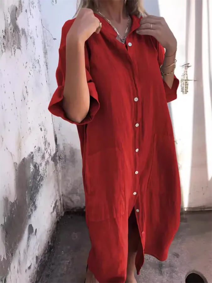 Paige | Women's Buttoned Breeze Midi Dress