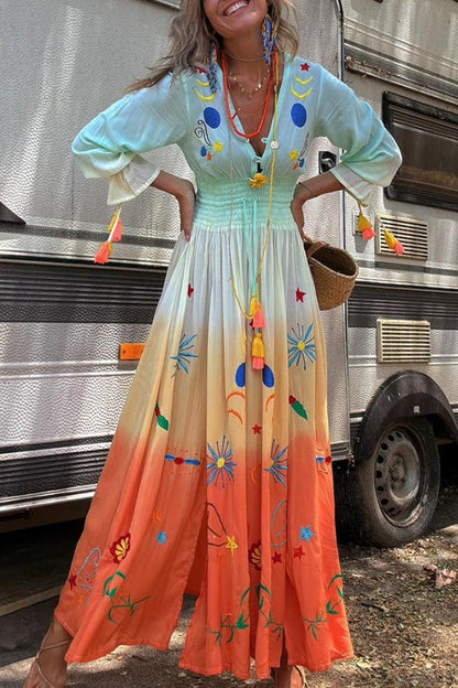 Demeter | Women's Relaxed Maxi Dress in Dusk Bloom