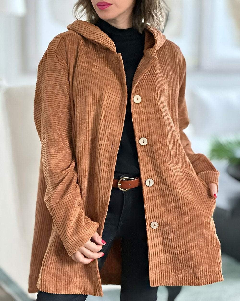 Cordia | Women's Cozy Hooded Jacket with Hooded