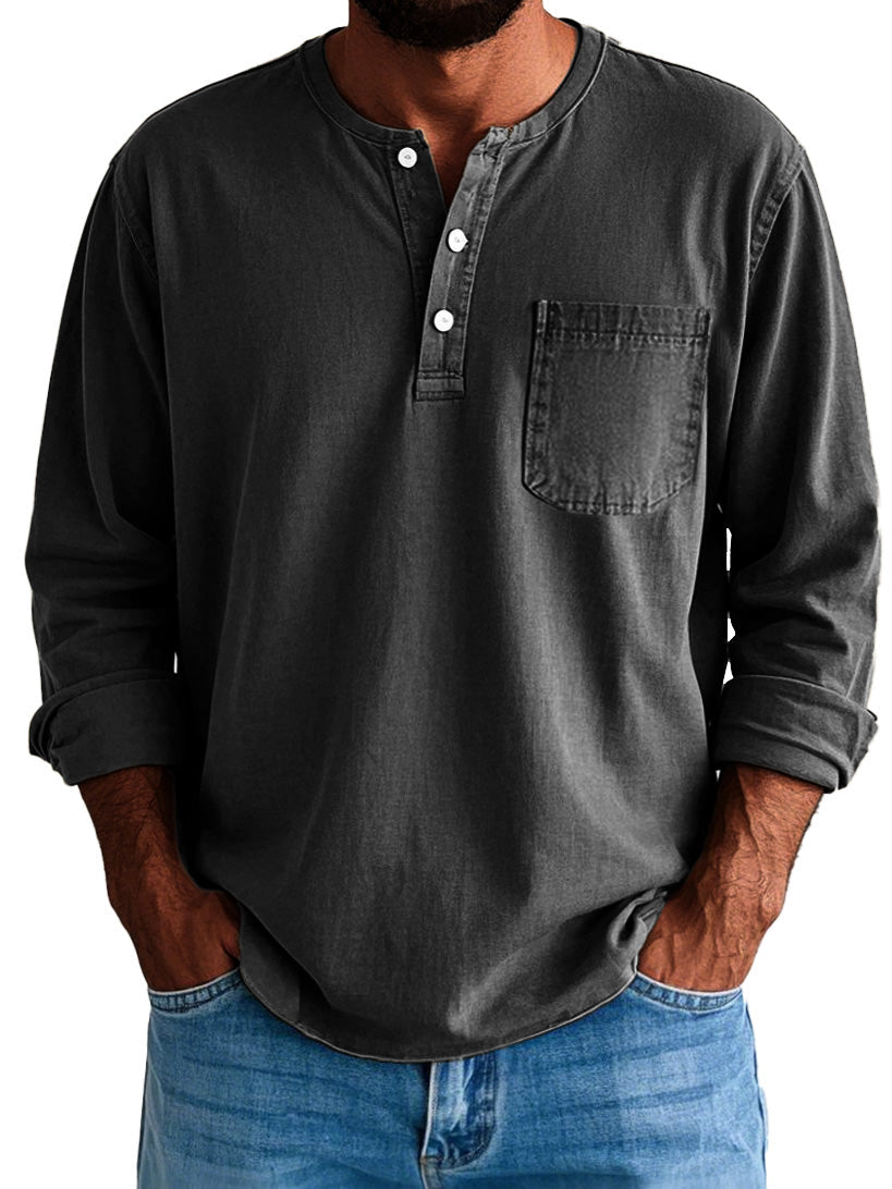 Logan | Men's Longline Long Sleeve Shirt