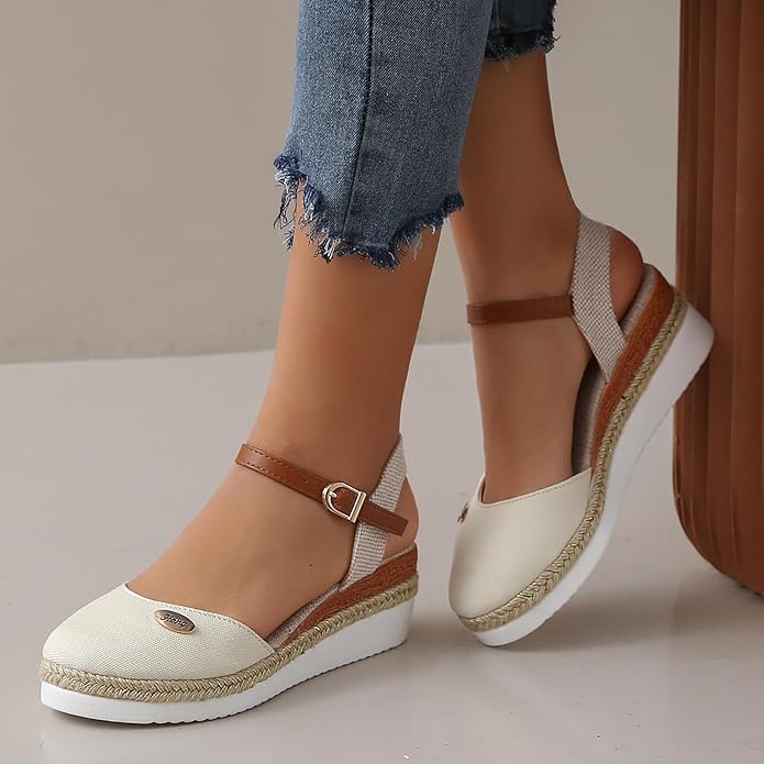 Alfonsa | Women's Cushioned Open-Toe Orthopedic Sandals with Platform, Breathable and Relaxed