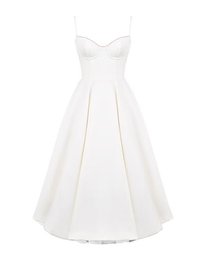 Ophira | Women's Classy Corset Midi Dress