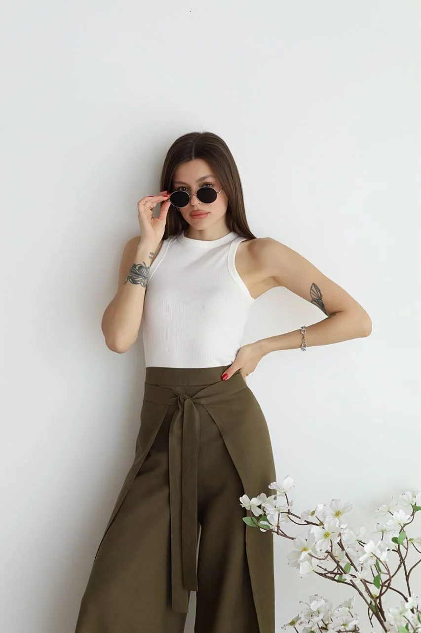 Marika | Women's Wide Trousers with Pockets