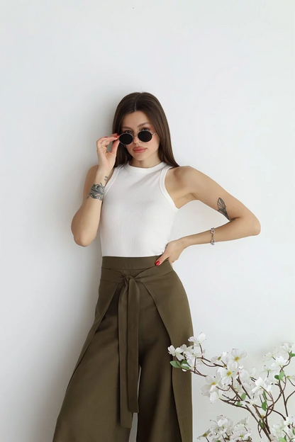 Marika | Women's Wide Trousers with Pockets