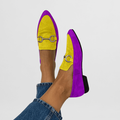 Ginevra | Women's Cushioned Slip-On Colourful Boho Loafers