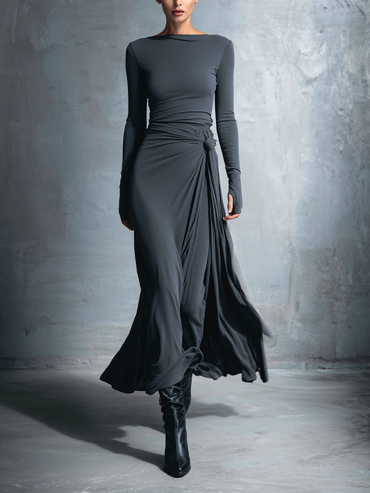 Women's Vittoria ❘ Side Knot Maxi Dress