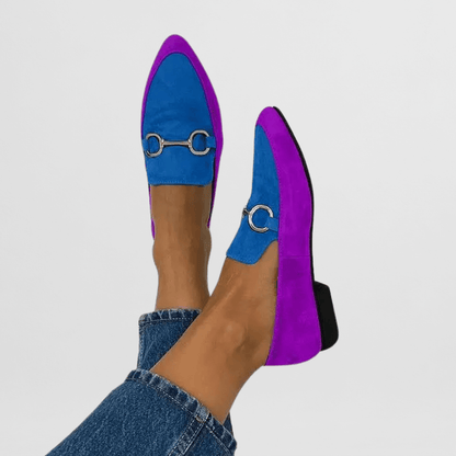 Ginevra | Women's Cushioned Slip-On Colourful Boho Loafers