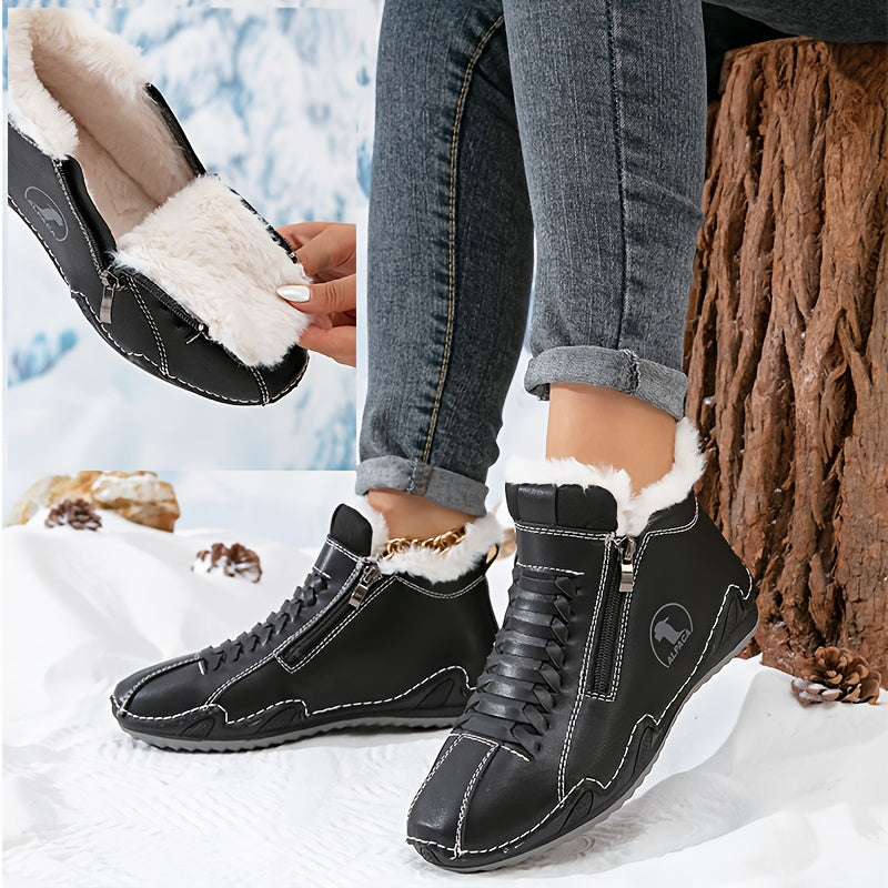 Léa | Women's Orthopedic Lace-Up Ergonomic Winter Comfort Ankle Boots