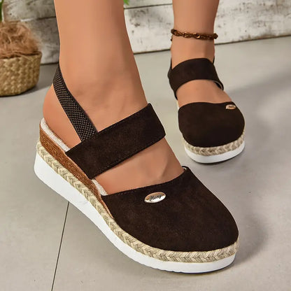 Women's Cushioned Open-Toe Brenda Orthopedic Platform Sandals