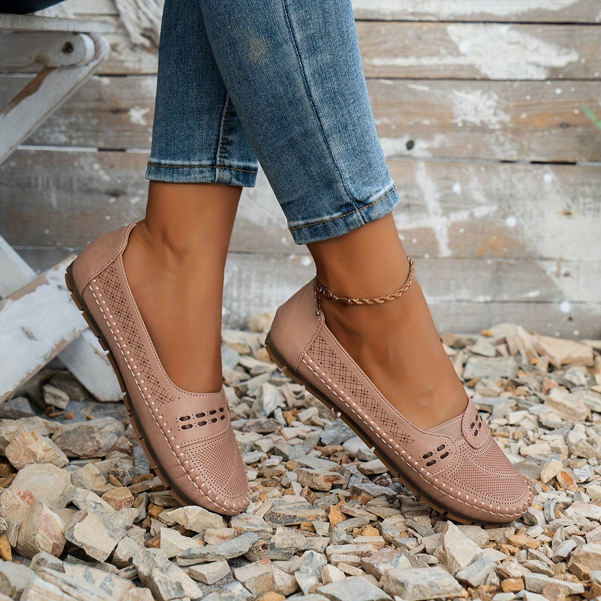 Susan | Women's Cushioned Slip-On Orthopedic Flat Shoes with Arch Support