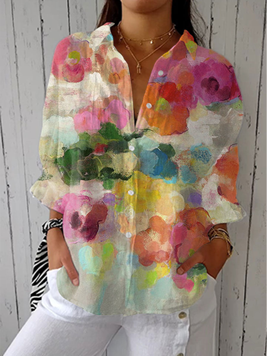 Elara | Women's Watercolour Dreams Blouse