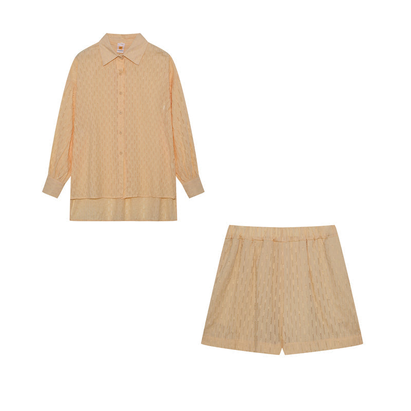 Maud | Women's Longline Stylish Shirt & Shorts Set