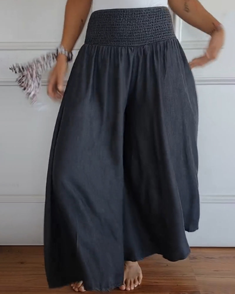 Irene | Women's Comfy Wide-Leg Trousers