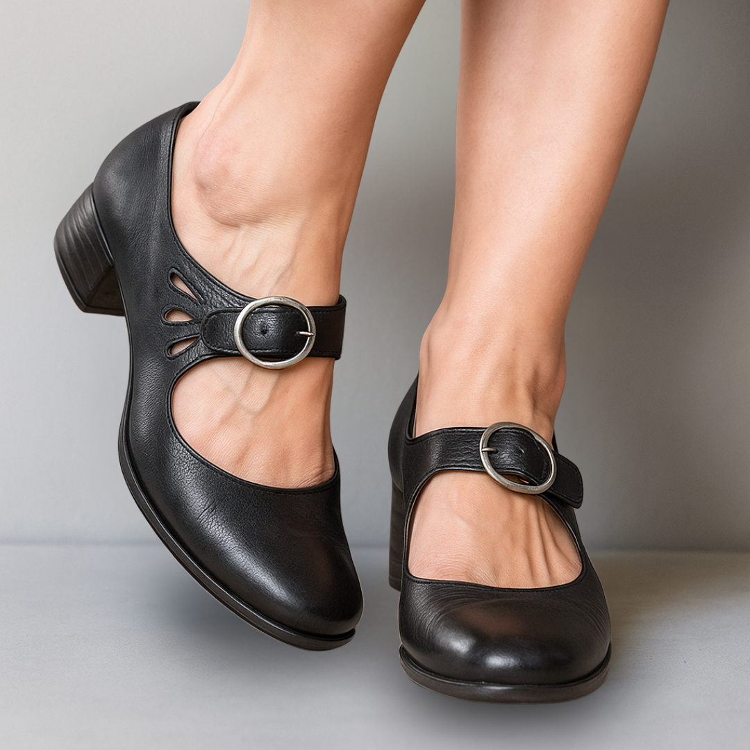Meg | Women's Orthopedic Buckle Elegant Heels