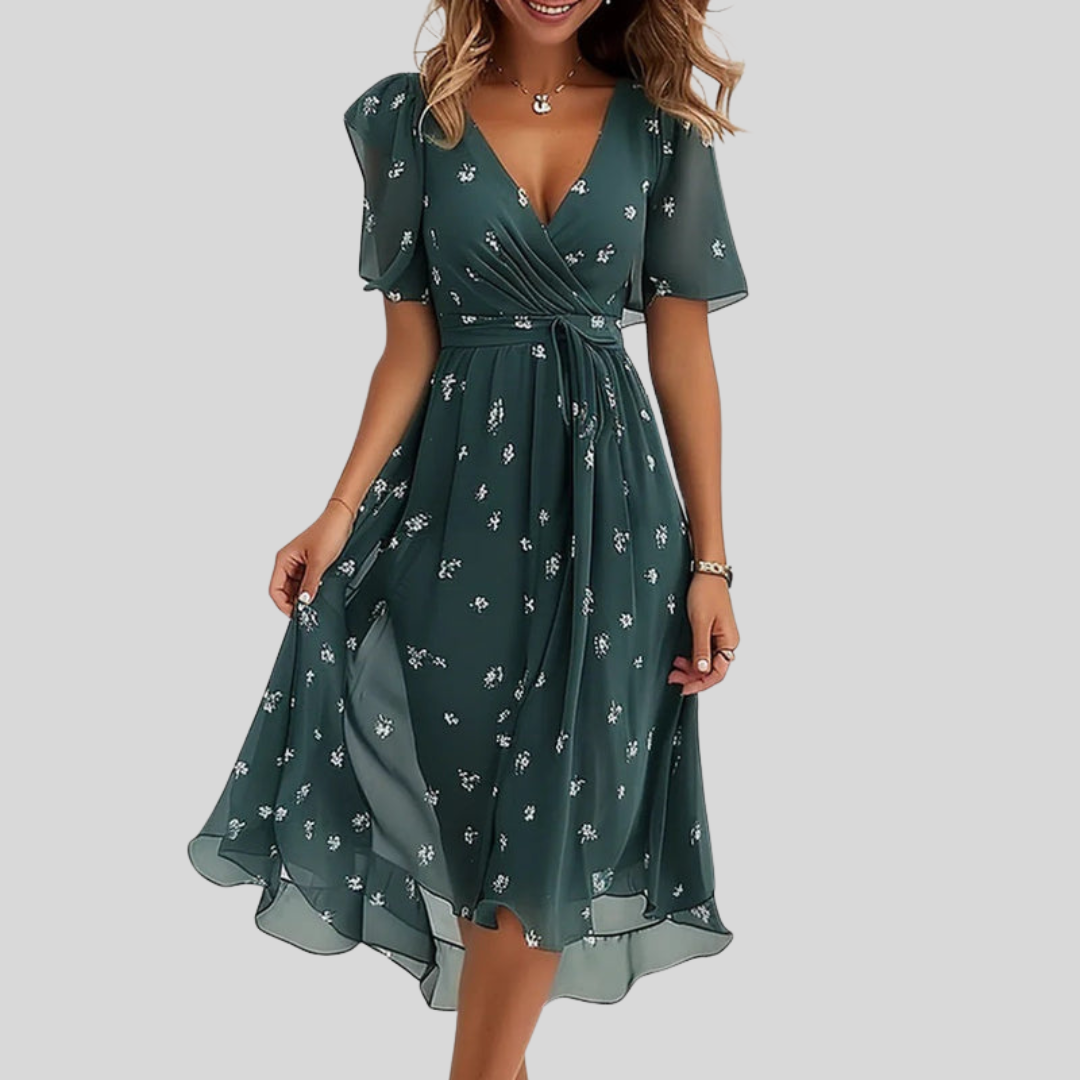 Naomie | Elegant Summer Midi Dress for Women