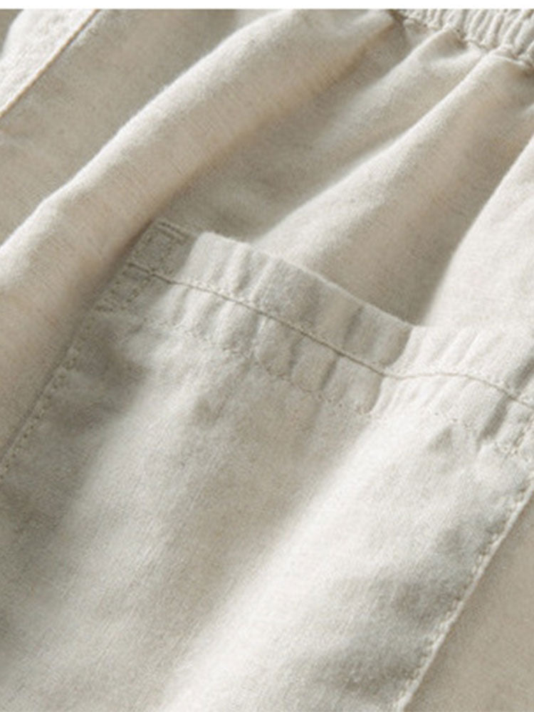 Men's Button-Up Shirt and Straight Leg Trousers in Blend