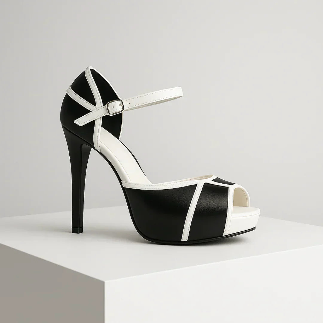 Val | Women's Cushioned Open-Toe Elegant Heels with Arch Support
