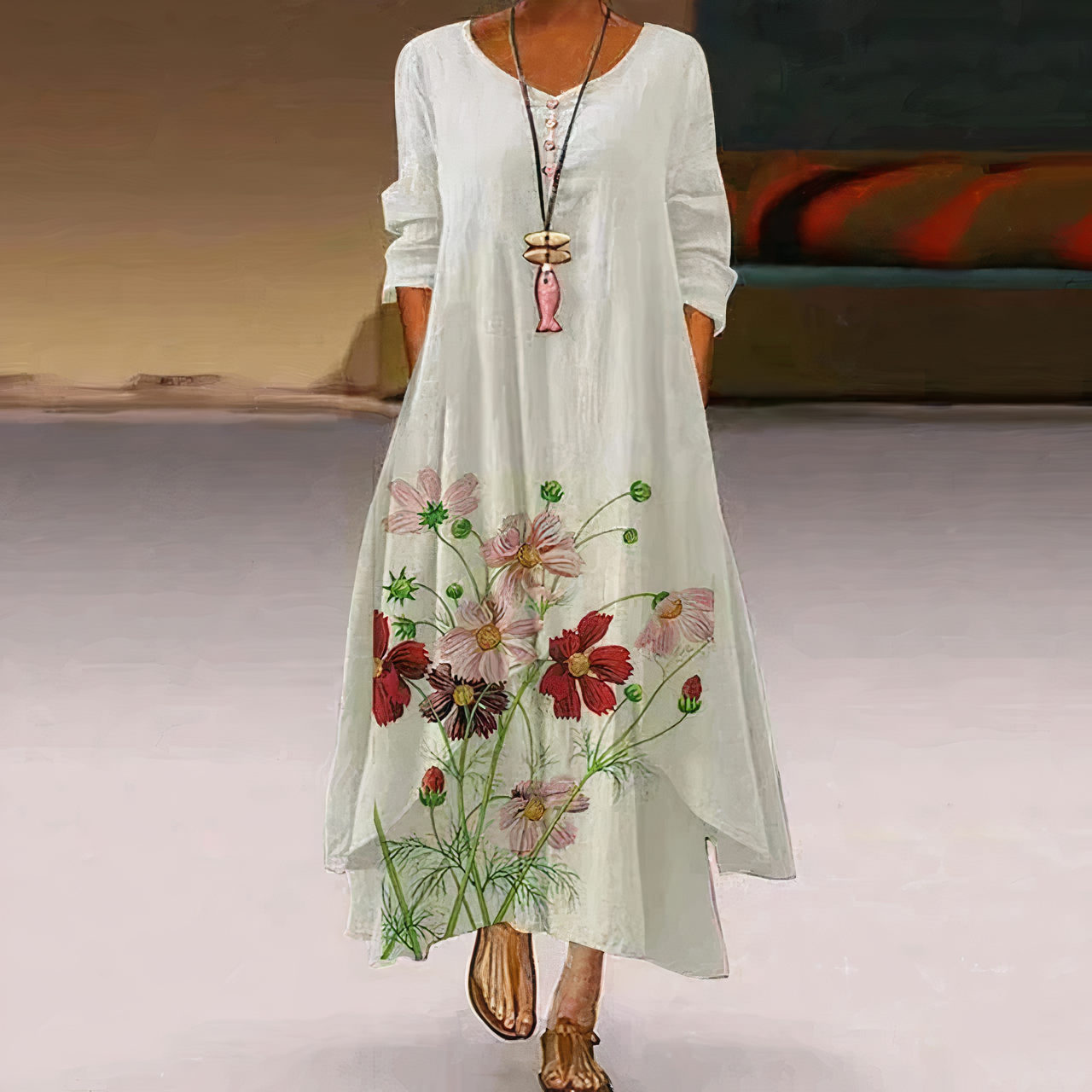 Félicie | Women's Elegant Maxi Dress Featuring Refined Details and a Flattering Fit