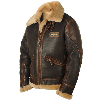 Angelo | Trendy Men's Pilot Jacket with Long Sleeve