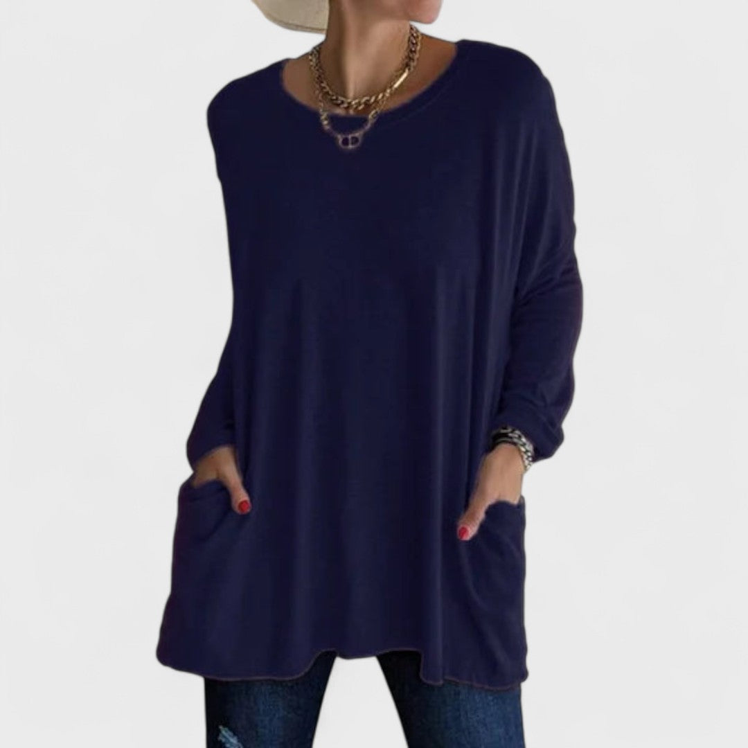 Moira | Women's Longline Casual Long Sleeve Top