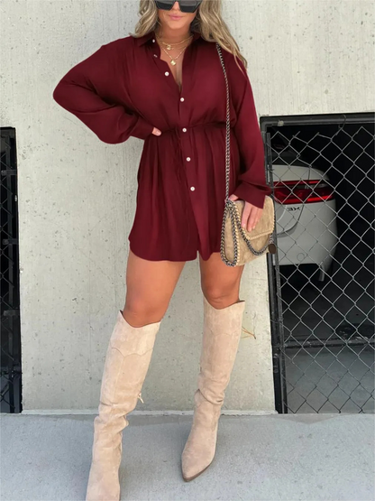 Fara | Women's Chic Romper Mini Dress