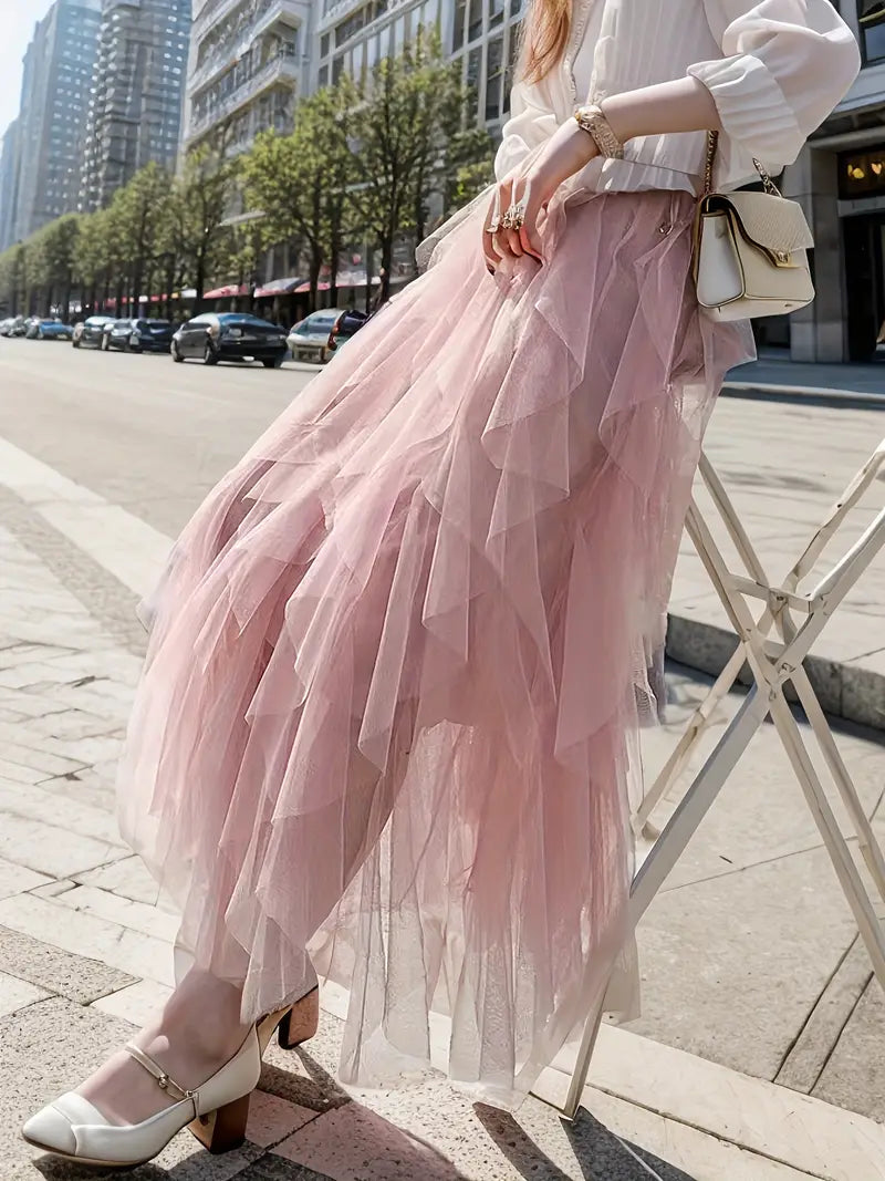 Cecil | Women's Stylish Layered Tutu Skirt