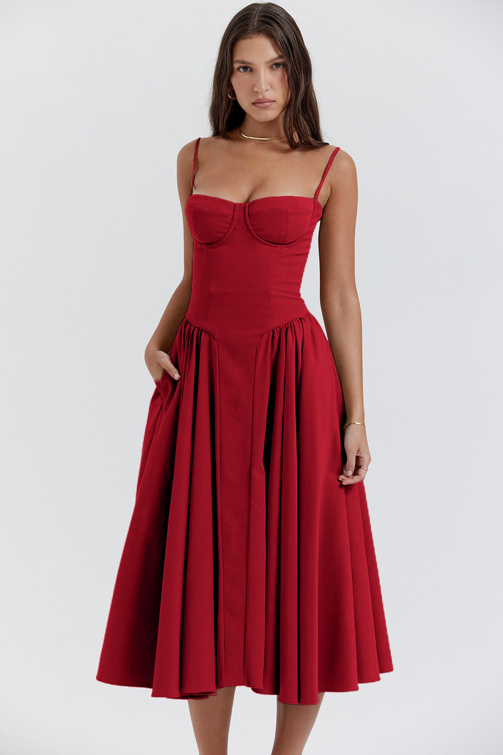 Kiki | Women's Retro Midi Dress