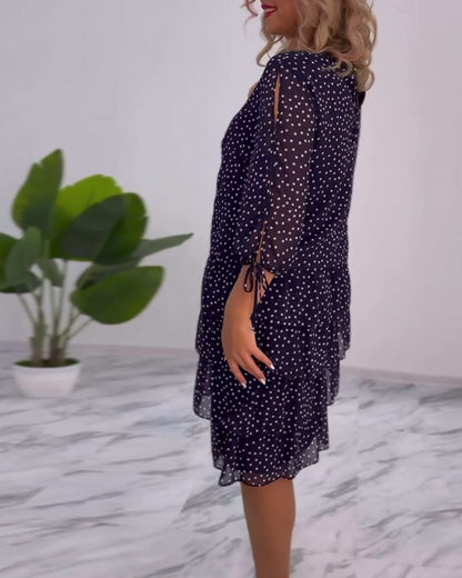 Tilly | Women's Polka Dot Layered Mini Dress