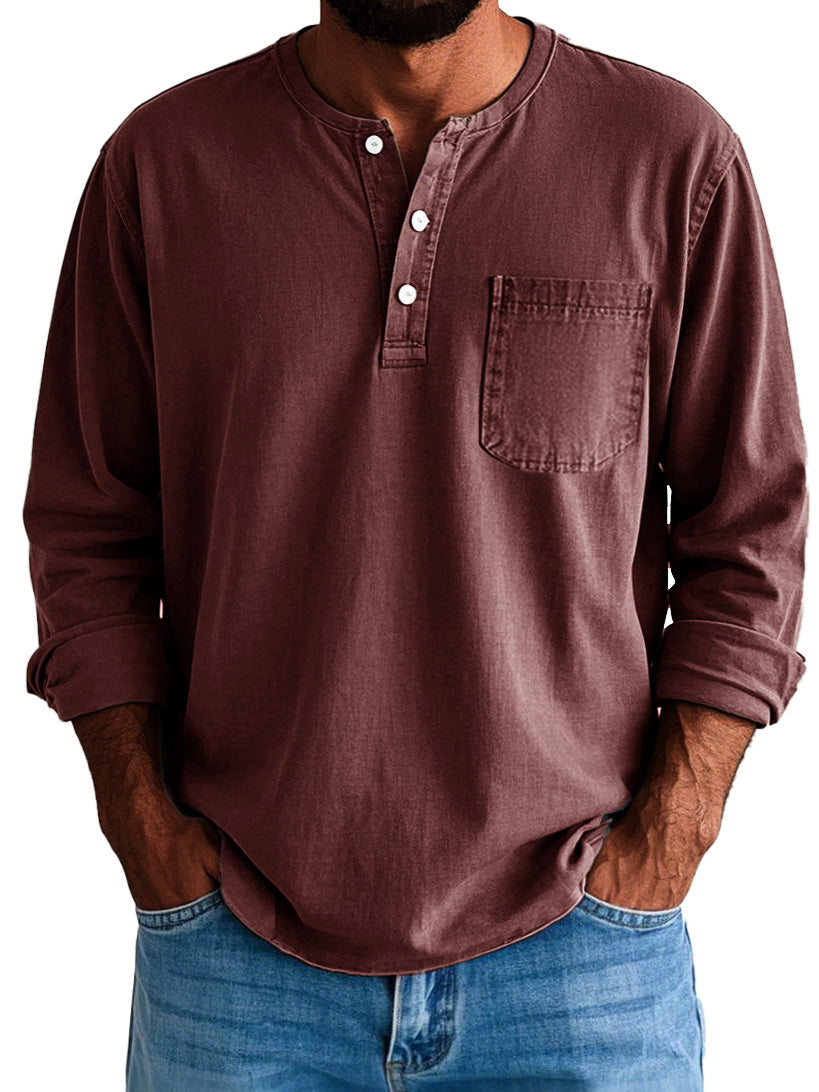Logan | Men's Longline Long Sleeve Shirt