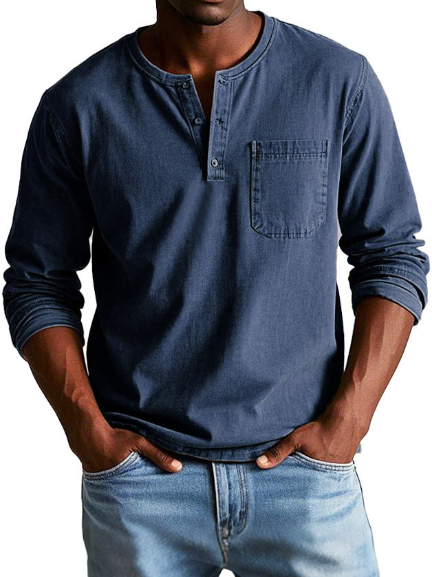 Ellis | Men's Vintage Henley Shirt