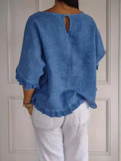Claudia | Women's Casual Elegant Blouse with Ruffle Detail