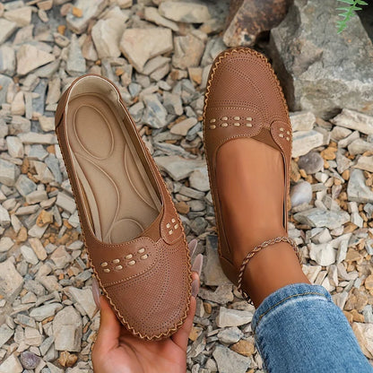 Paulette | Women's Cushioned Slip-On Chic Orthopedic Footwear with Arch Support