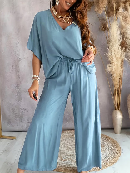 Farah | Stylish Solid Colour Women's Two Piece Set