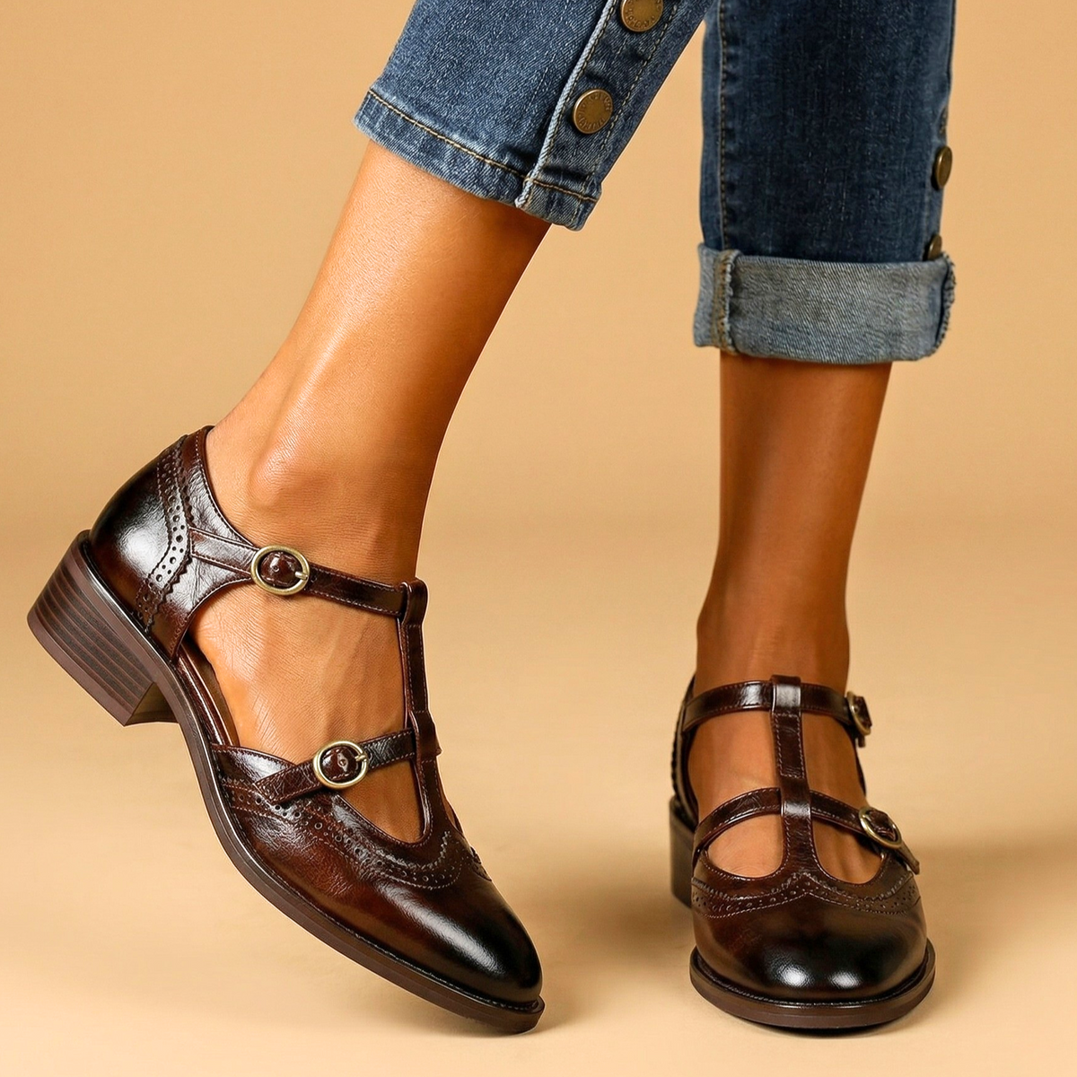 Lucienne | Leather Mary Janes