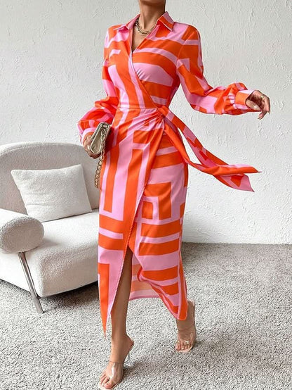 Rita | Women's Eye-catching Printed Wrap Dress