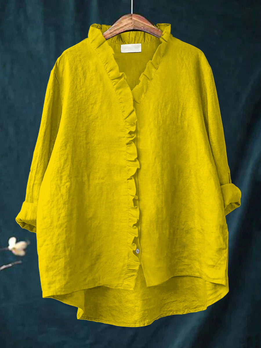 Veronica | Women's Premium Ruffled Shirt