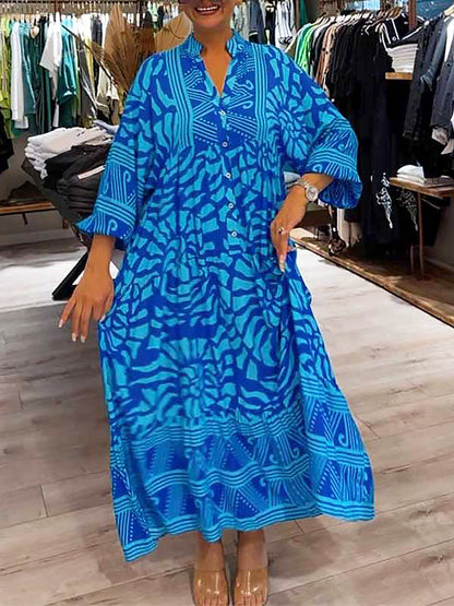 Carmilla | Women's Relaxed Vibrant Printed Maxi Dress