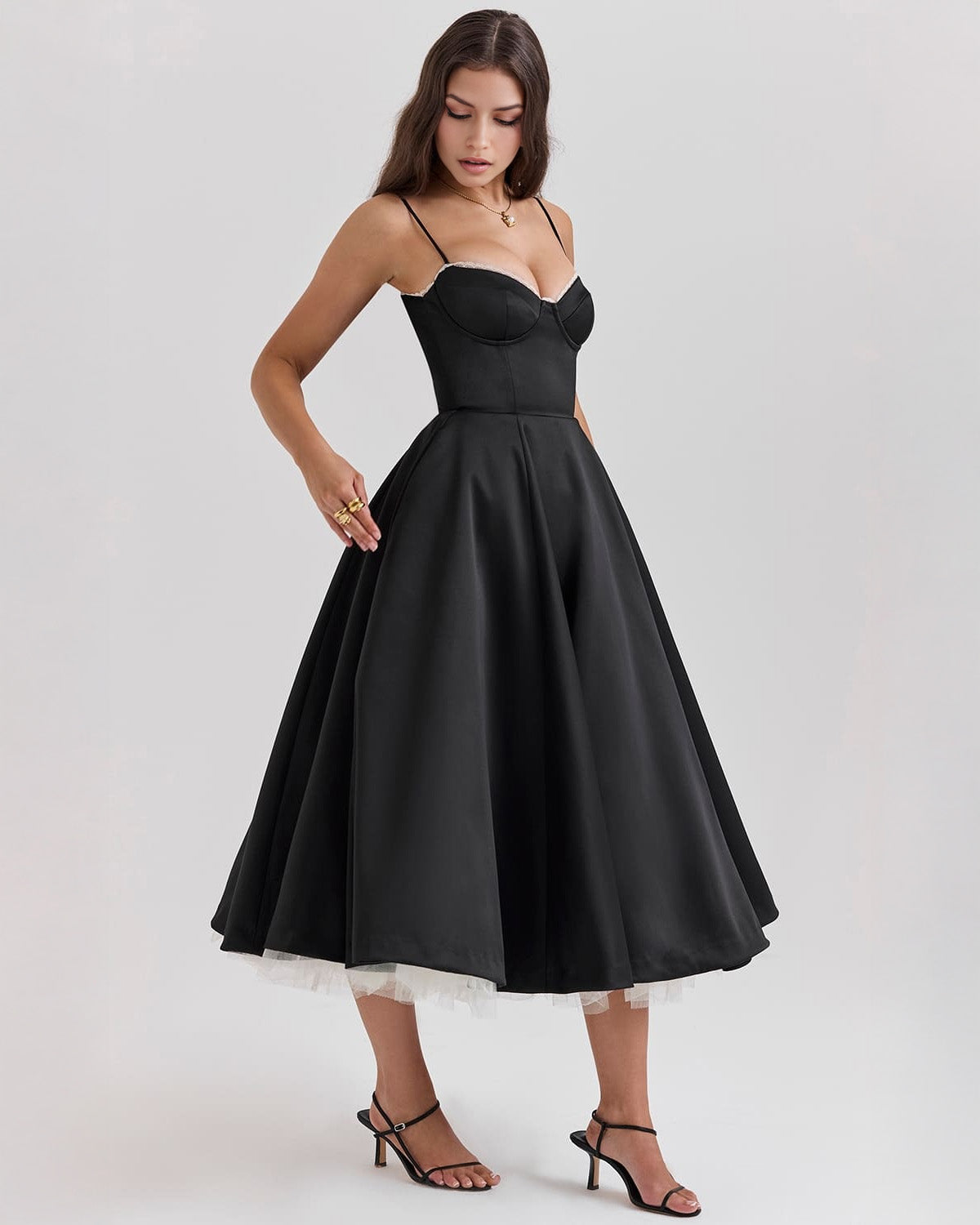 Ophira | Women's Classy Corset Midi Dress