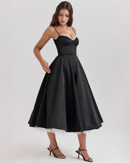 Ophira | Women's Classy Corset Midi Dress