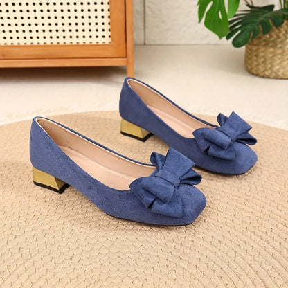 Eloria | Bow Block Heel Pumps