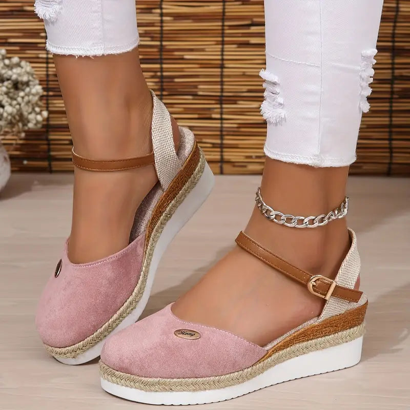 Alfonsa | Women's Cushioned Open-Toe Orthopedic Sandals with Platform, Breathable and Relaxed