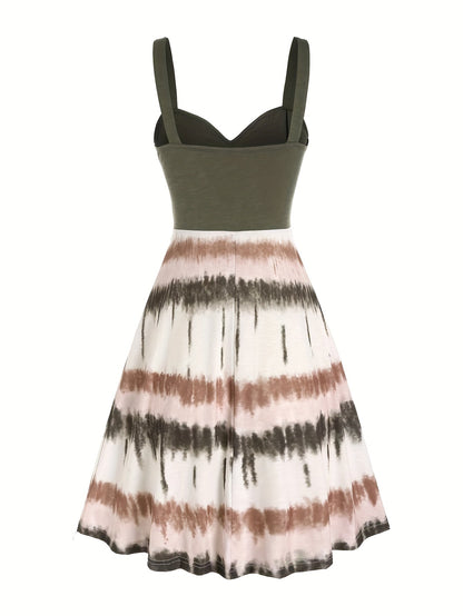 Gisele | Women's Comfortable Tie-Dye Sleeveless Summer Dress